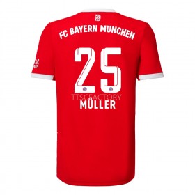 Koszulka Bayern Monachium Muller 25 Domowe Stroje Piłkarskie 2022/23 Krótki Rękaw